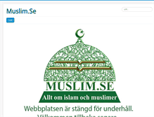 Tablet Screenshot of muslim.se